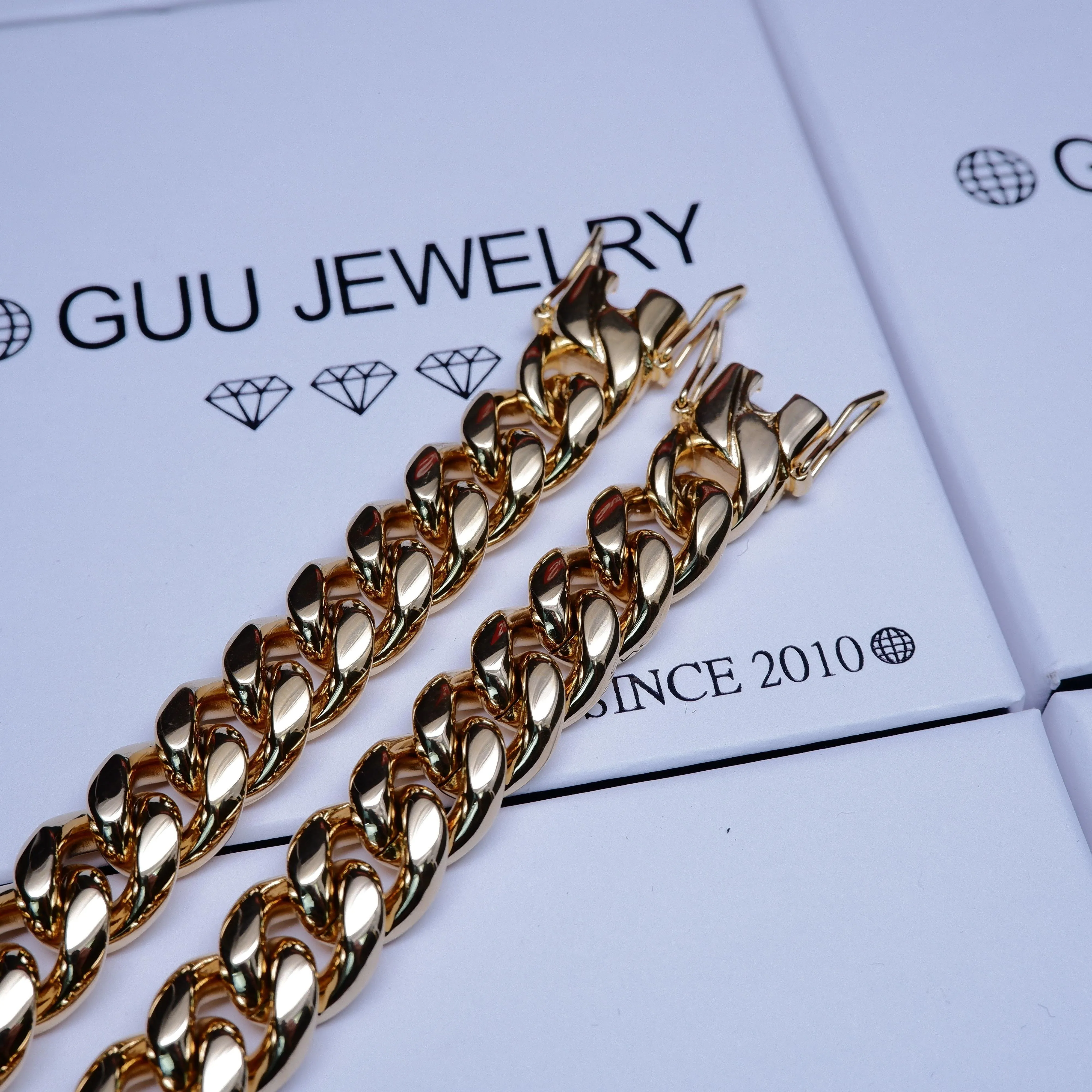 12mm 18K Gold-Plated Classic Miami Cuban Link Bracelet