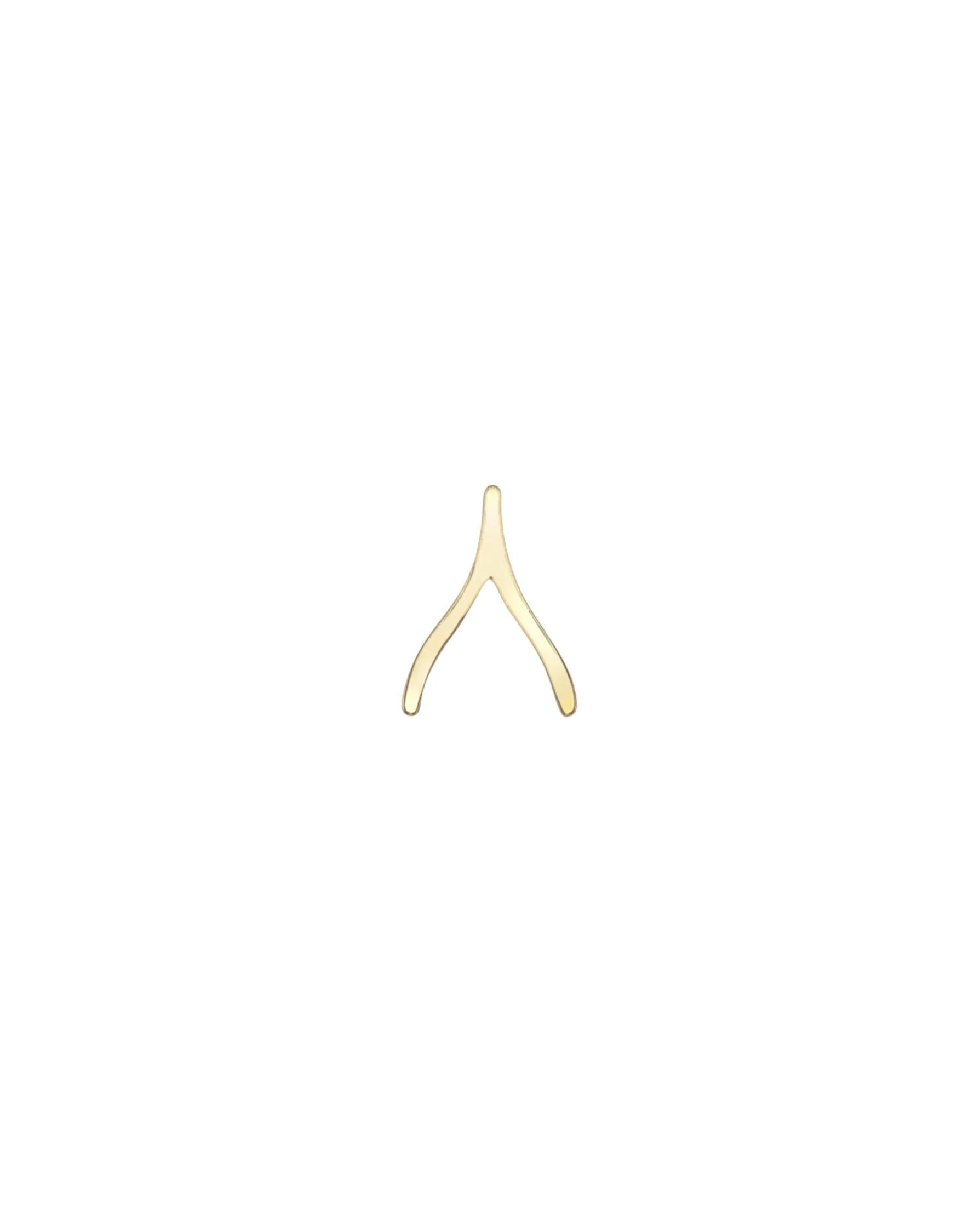 14k Gold Wish Bone For Locket