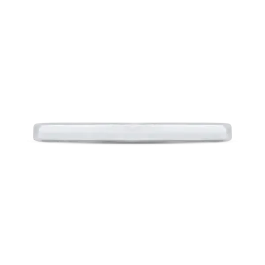 14K White Gold Plain Wedding Band