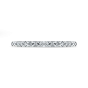 14K White Gold Round Diamond Wedding Band