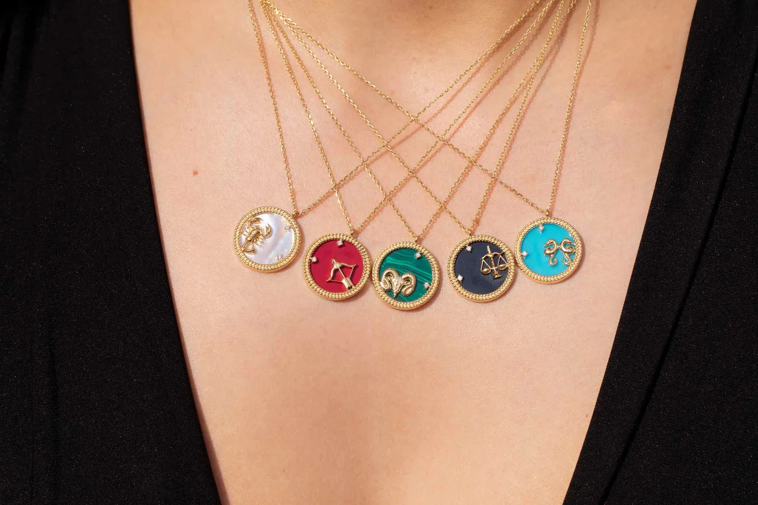 18K Gold Sagittarius Necklace