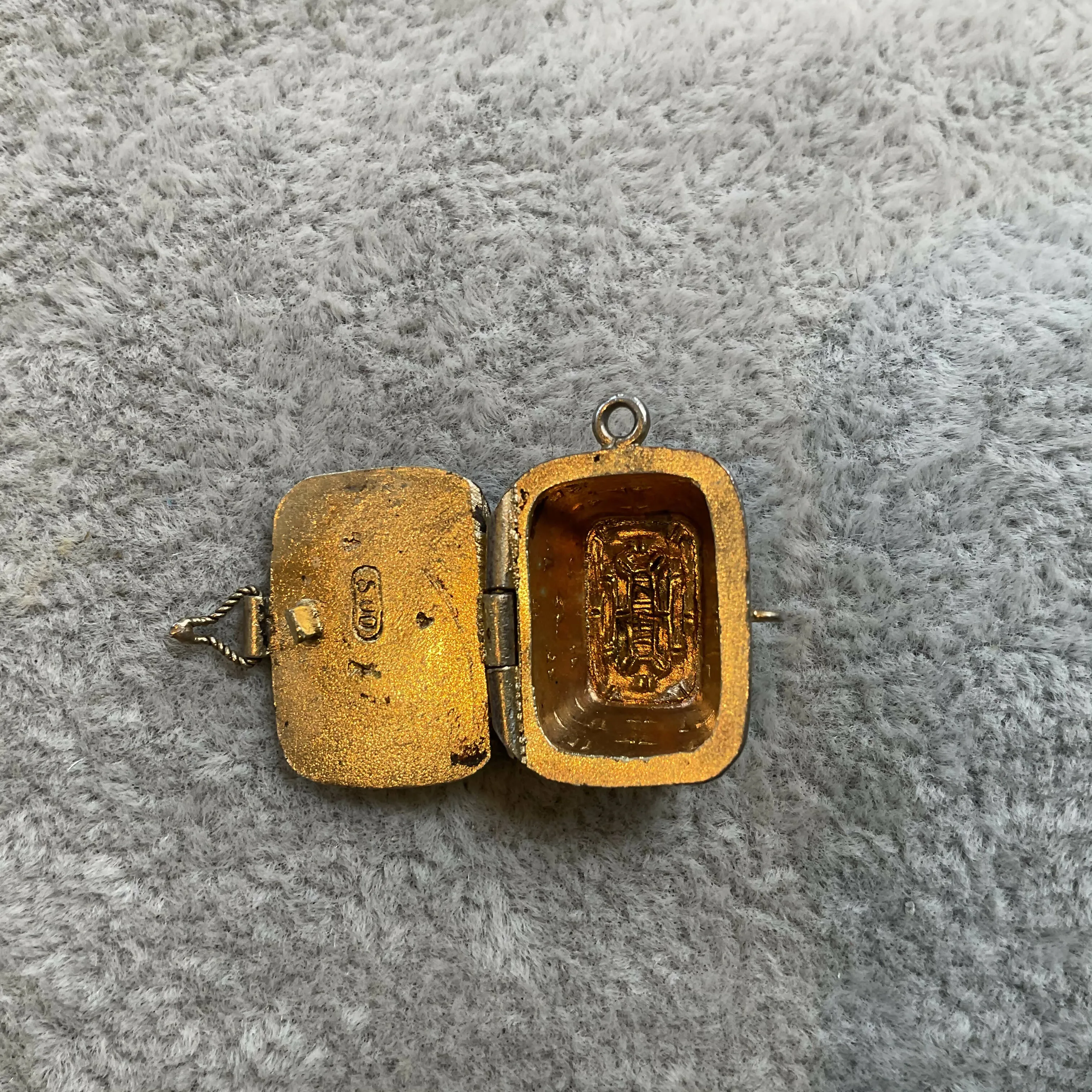 1920’s silver enamel locket