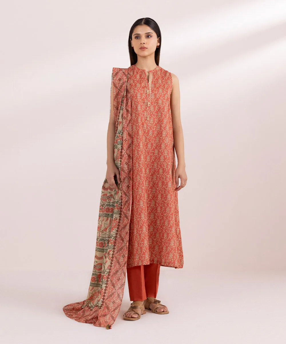 2 Piece - Printed Lawn Suit-00U2Ddy24V43