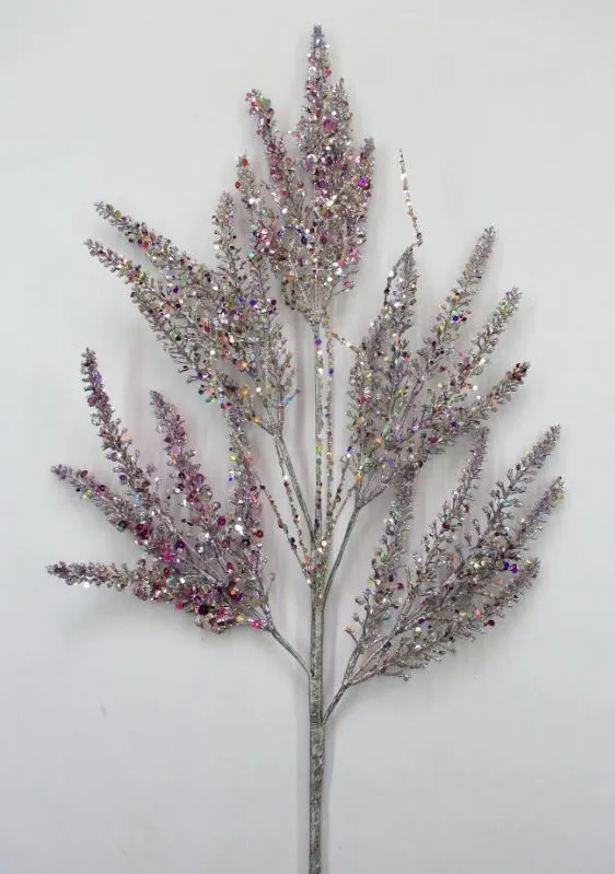 29" Glitter Coral Spray Set Of 4