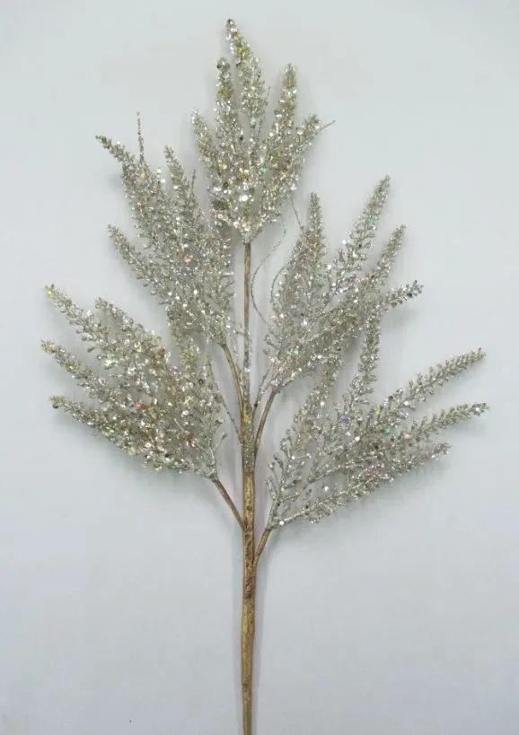 29" Glitter Coral Spray Set Of 4