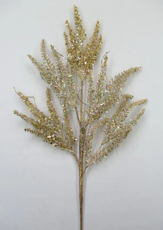 29" Glitter Coral Spray Set Of 4