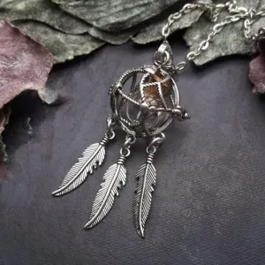 2PCS  Dreamcatcher locket  Necklace
