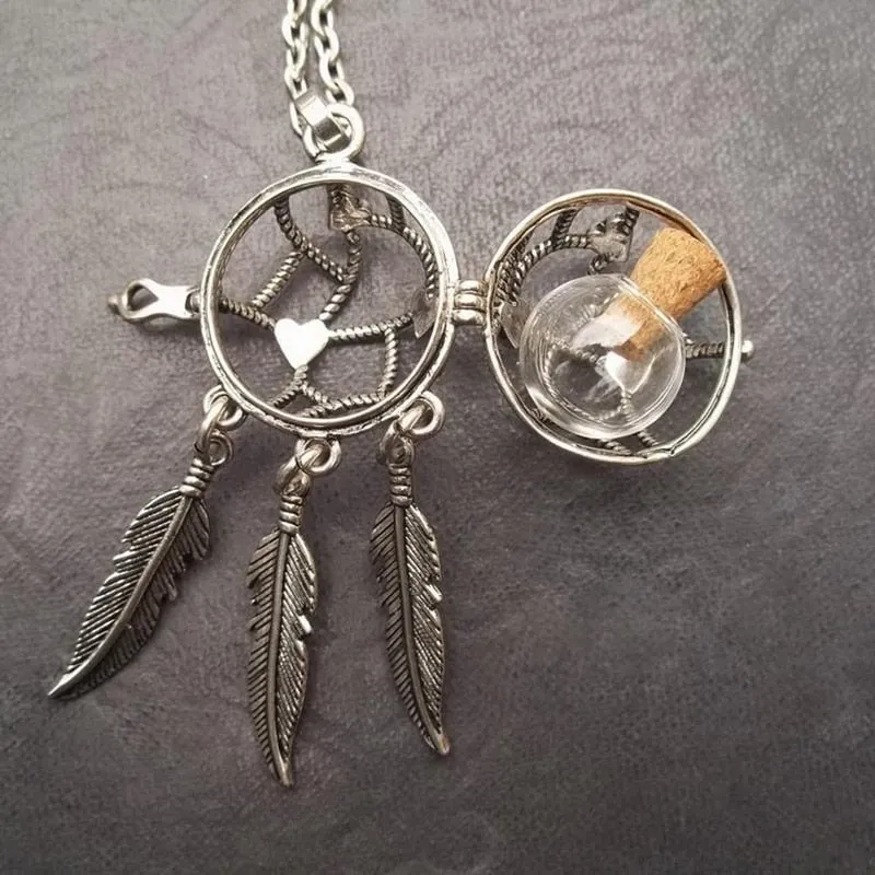 2PCS  Dreamcatcher locket  Necklace