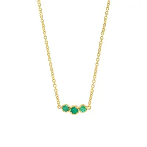 3 Illusion Set Emerald Necklace