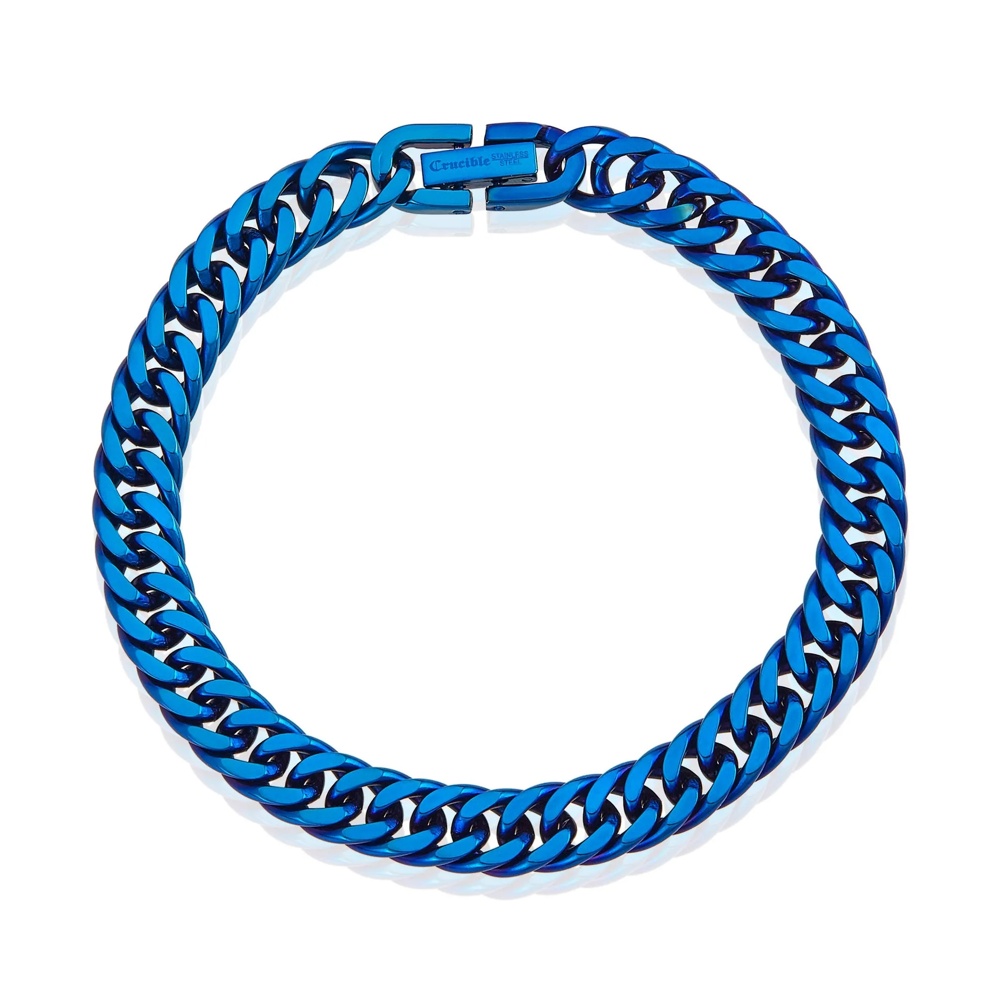 8mm Stainless Steel Cuban Chain Bracelet