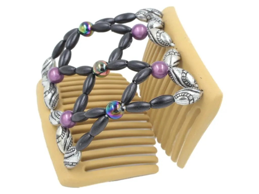 African Butterfly Chameleon Hair Comb - Ndalena Blonde 23