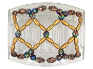 African Butterfly Thick Hair Comb - Ndalena Clear 95