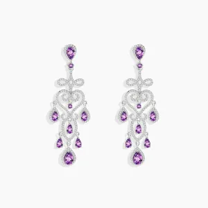 Amethyst Culture Earrings in Sterling Silver