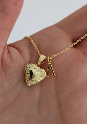 Amor Por Ti Initial Locket Necklace