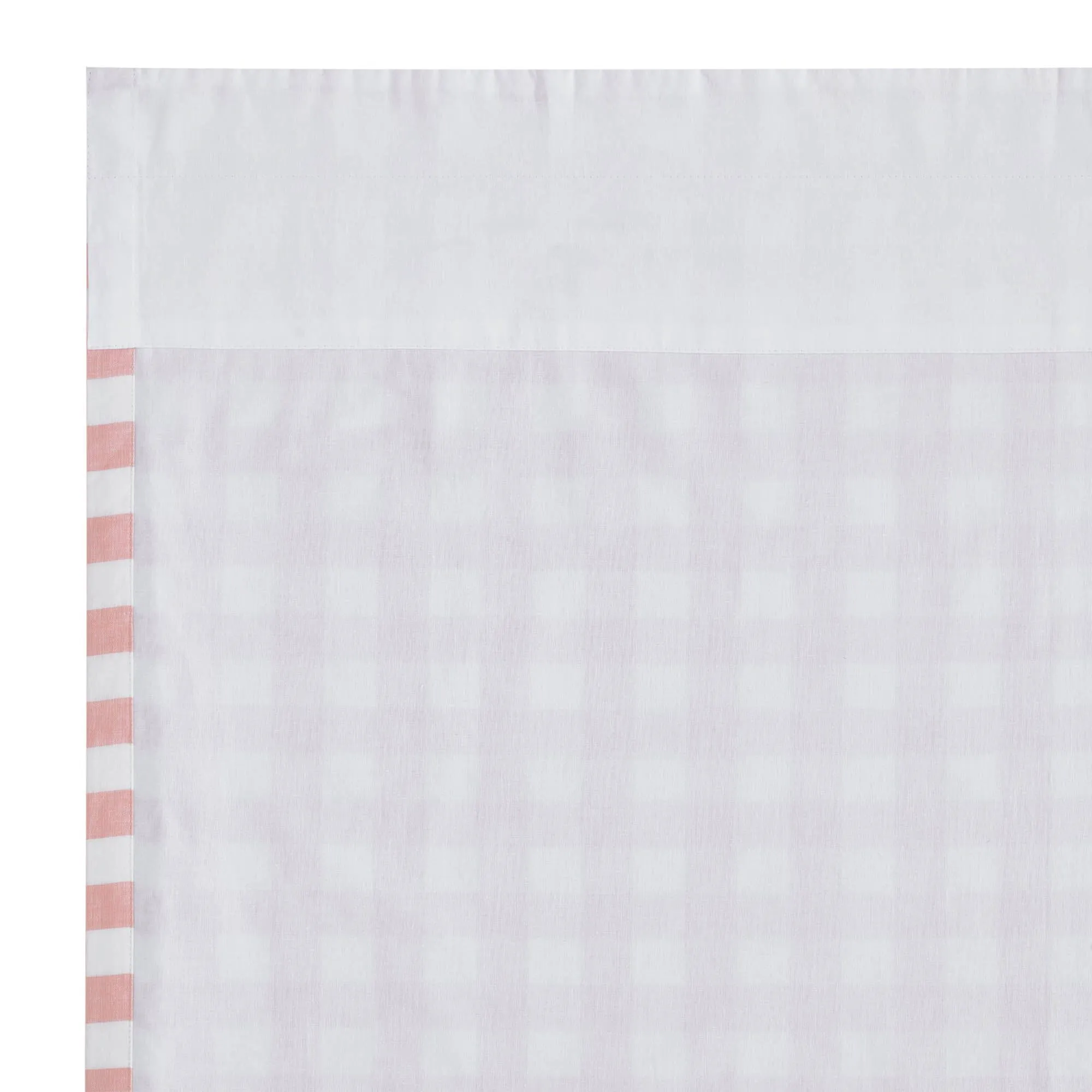 Annie Coral Buffalo Check Lined Panel Curtains 84"