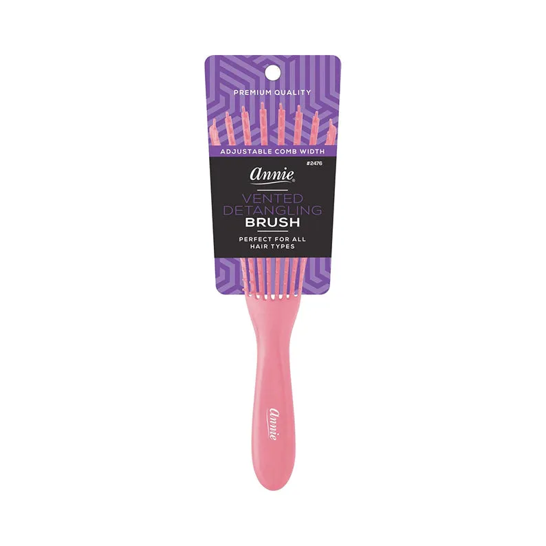 ANNIE Vented Detangler Brush 8 Row Asst. Color #02476