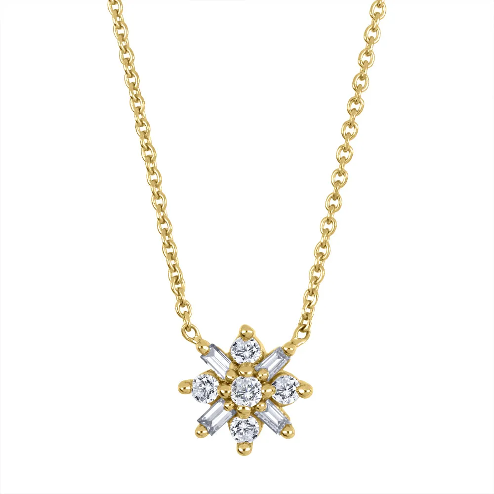 Baguette Star Necklace