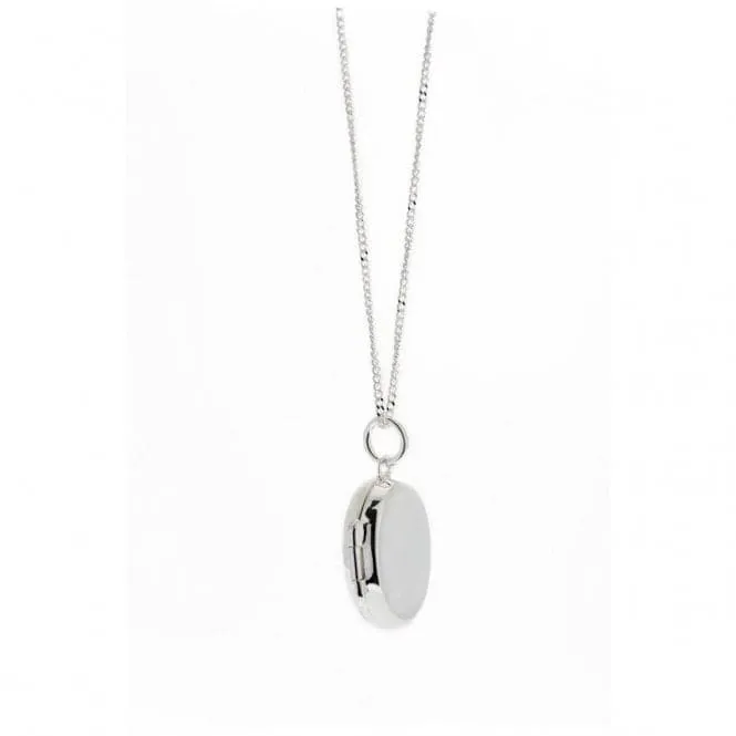 Beginnings Sterling Silver P2703 Small Plain Oval Locket Pendant