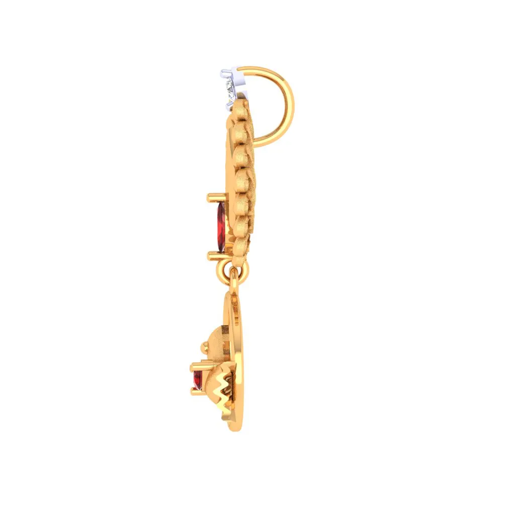 Bird Motif Diamond Locket