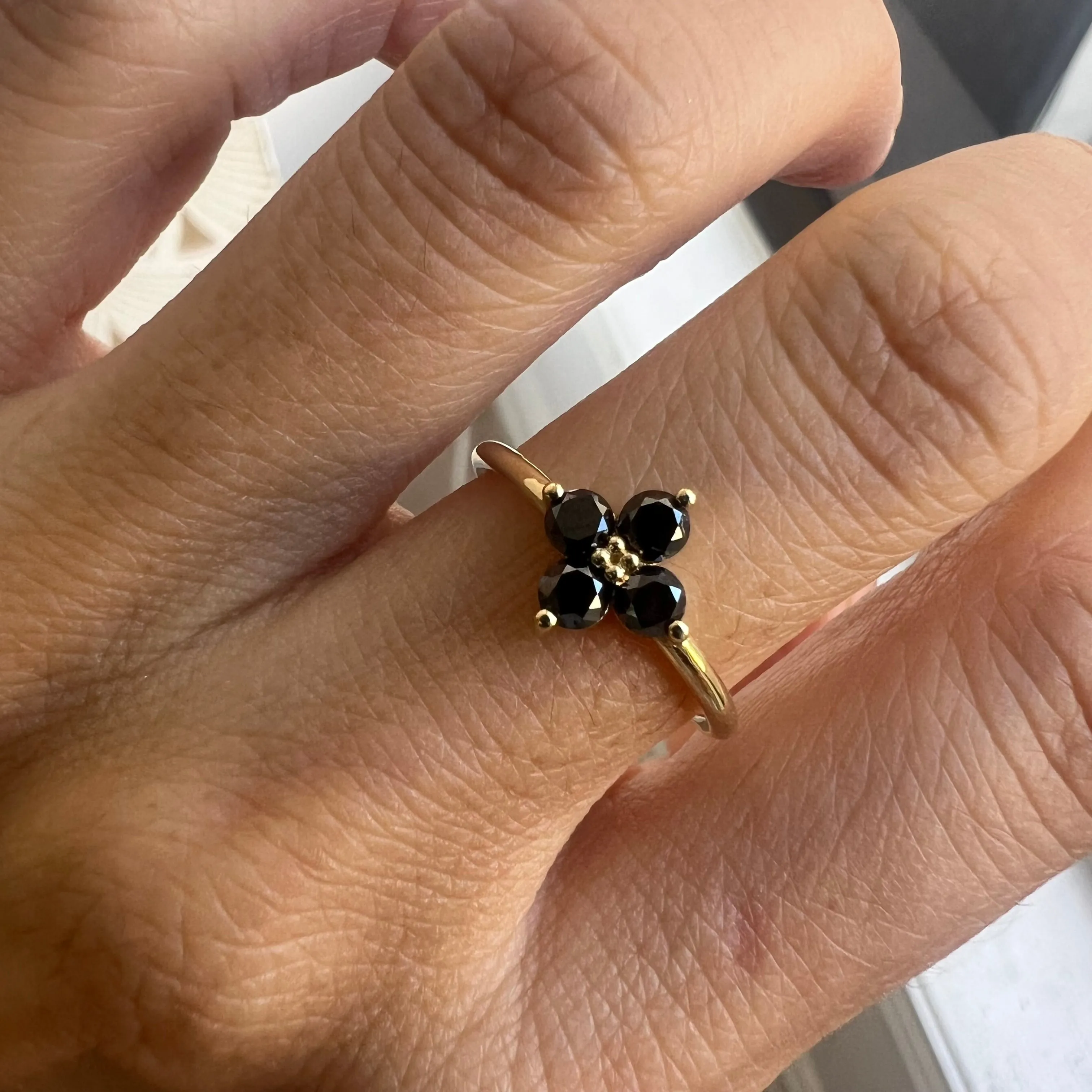 Black Diamond Sundrop Ring (ready to ship option)*