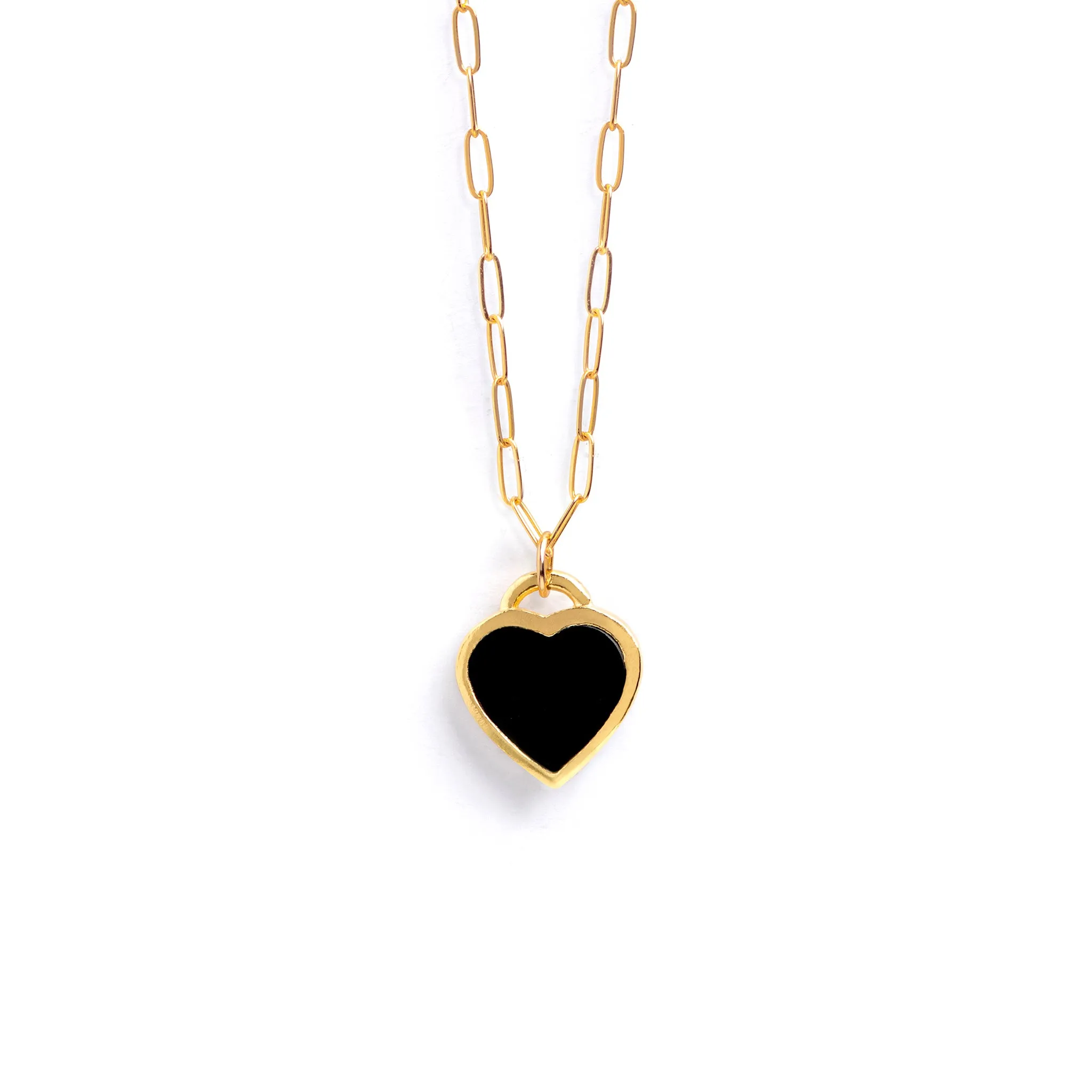 Black Onyx Queen of Hearts Necklace