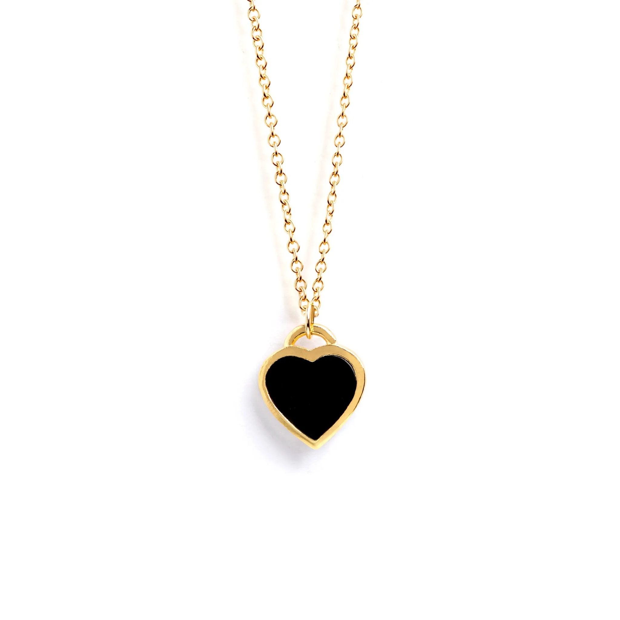 Black Onyx Queen of Hearts Necklace