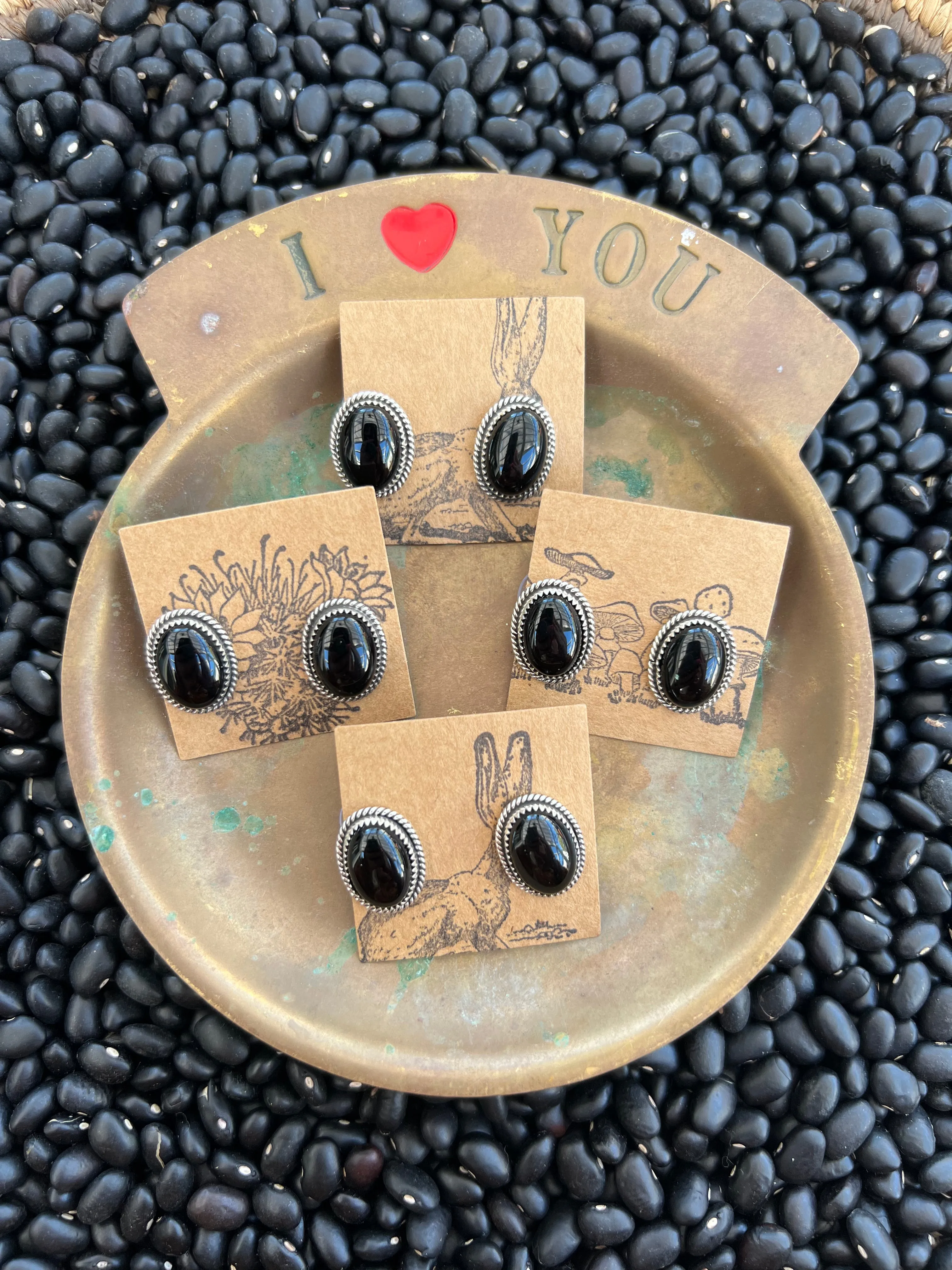 Blackberry Onyx Studs