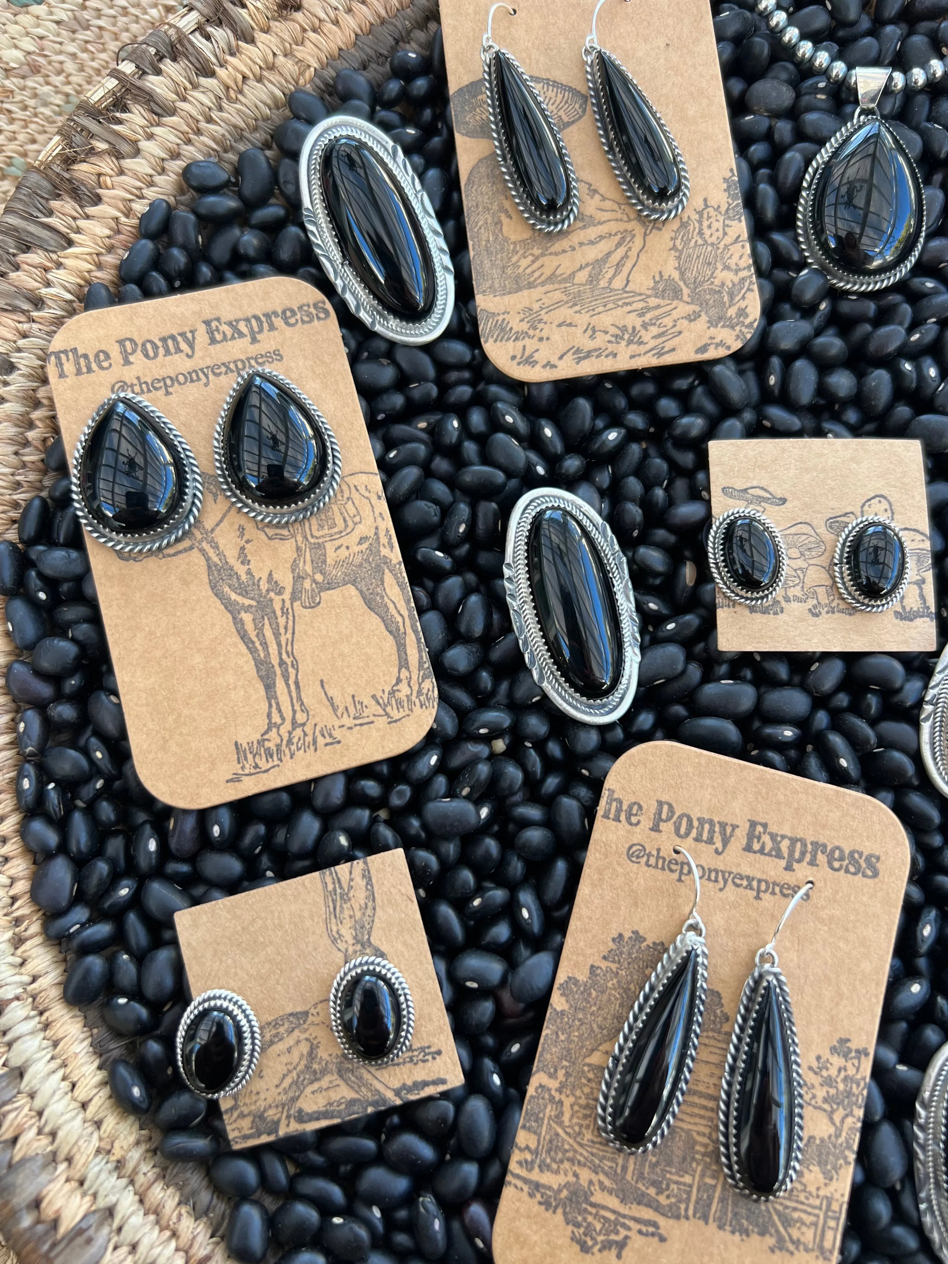 Blackberry Onyx Studs
