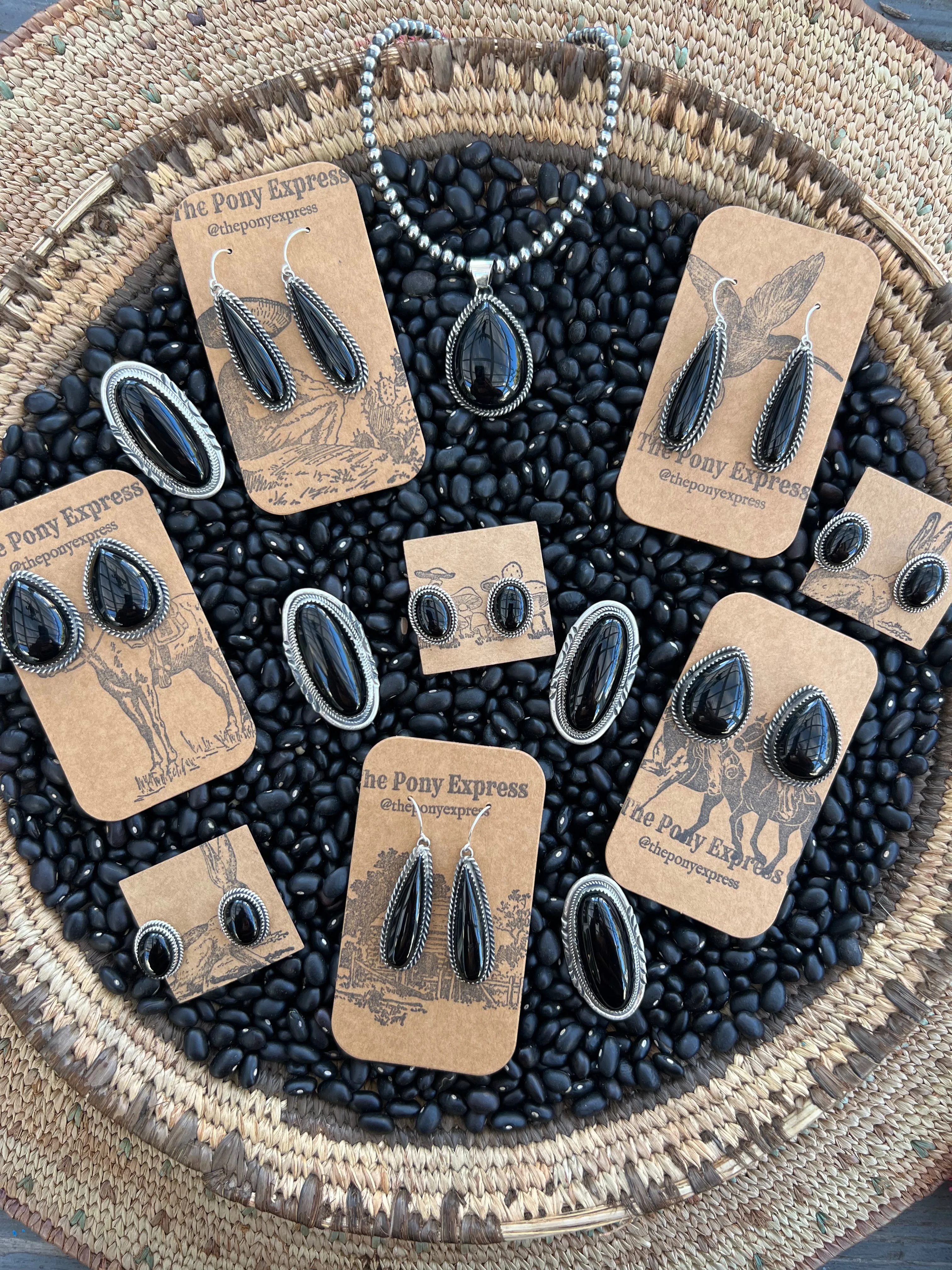 Blackberry Onyx Studs