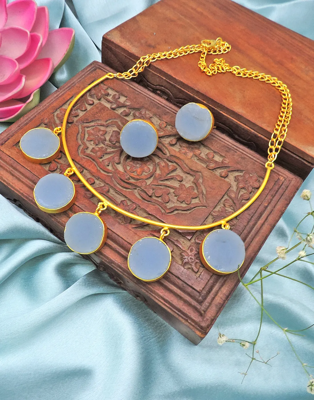 Blue Onyx Necklace