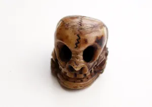 Bone Skull Hanging Handcarved Halloween Pendant