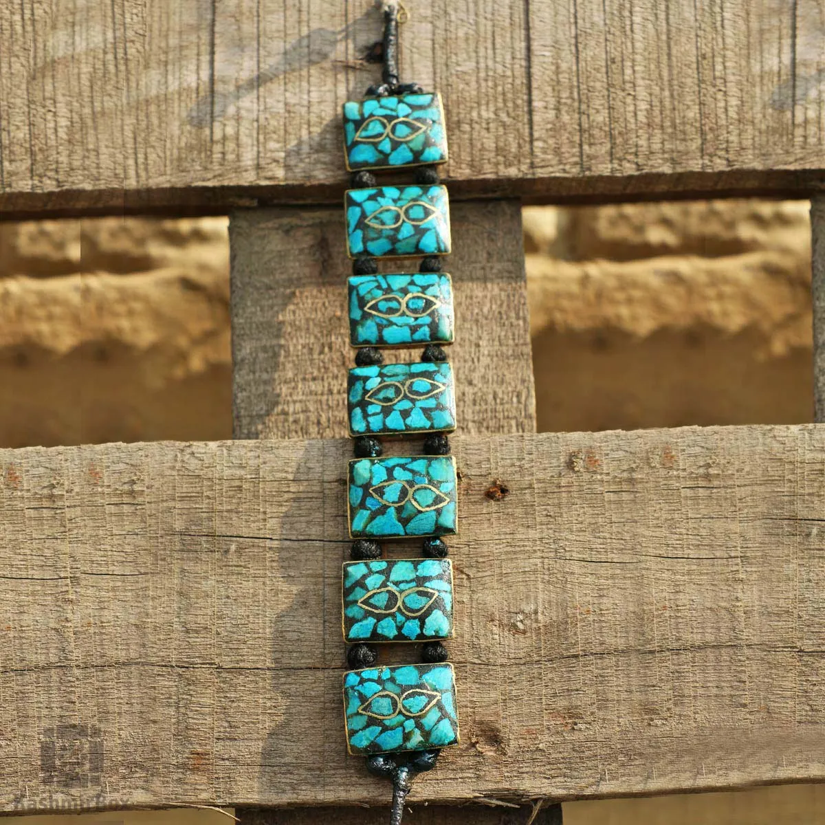 Boxed Ferozi Turquoise Bracelet
