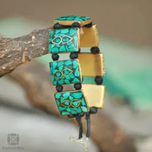 Boxed Ferozi Turquoise Bracelet