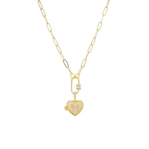 butterfly locket necklace