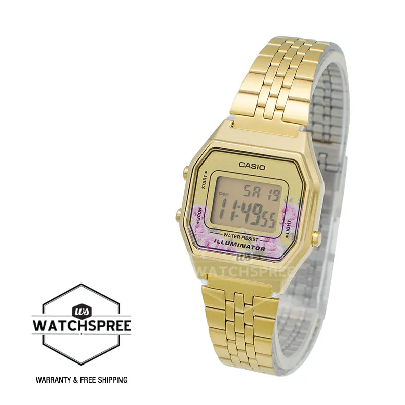 Casio Standard Digital Gold Tone Stainless Steel Watch LA680WGA-4C LA-680WGA-4C