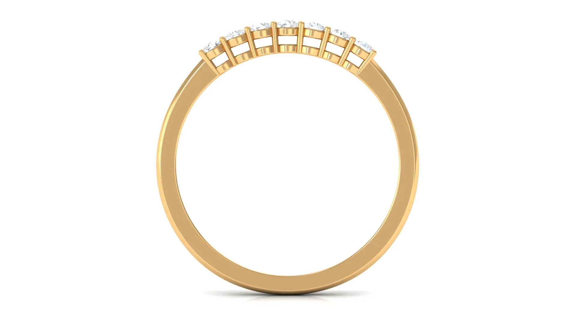 Certified Natural Diamond 7 Stone Stackable Ring