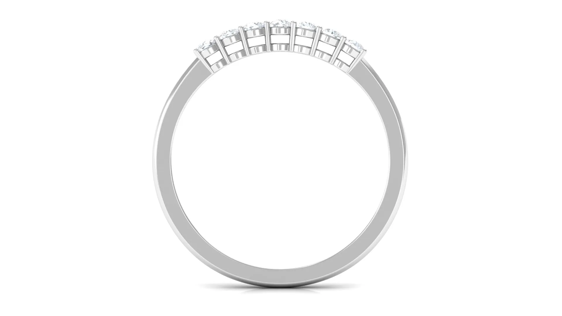 Certified Natural Diamond 7 Stone Stackable Ring
