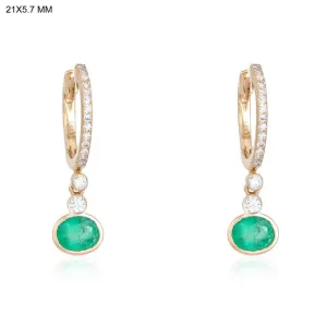 Charming Gemstone Drop Earrings