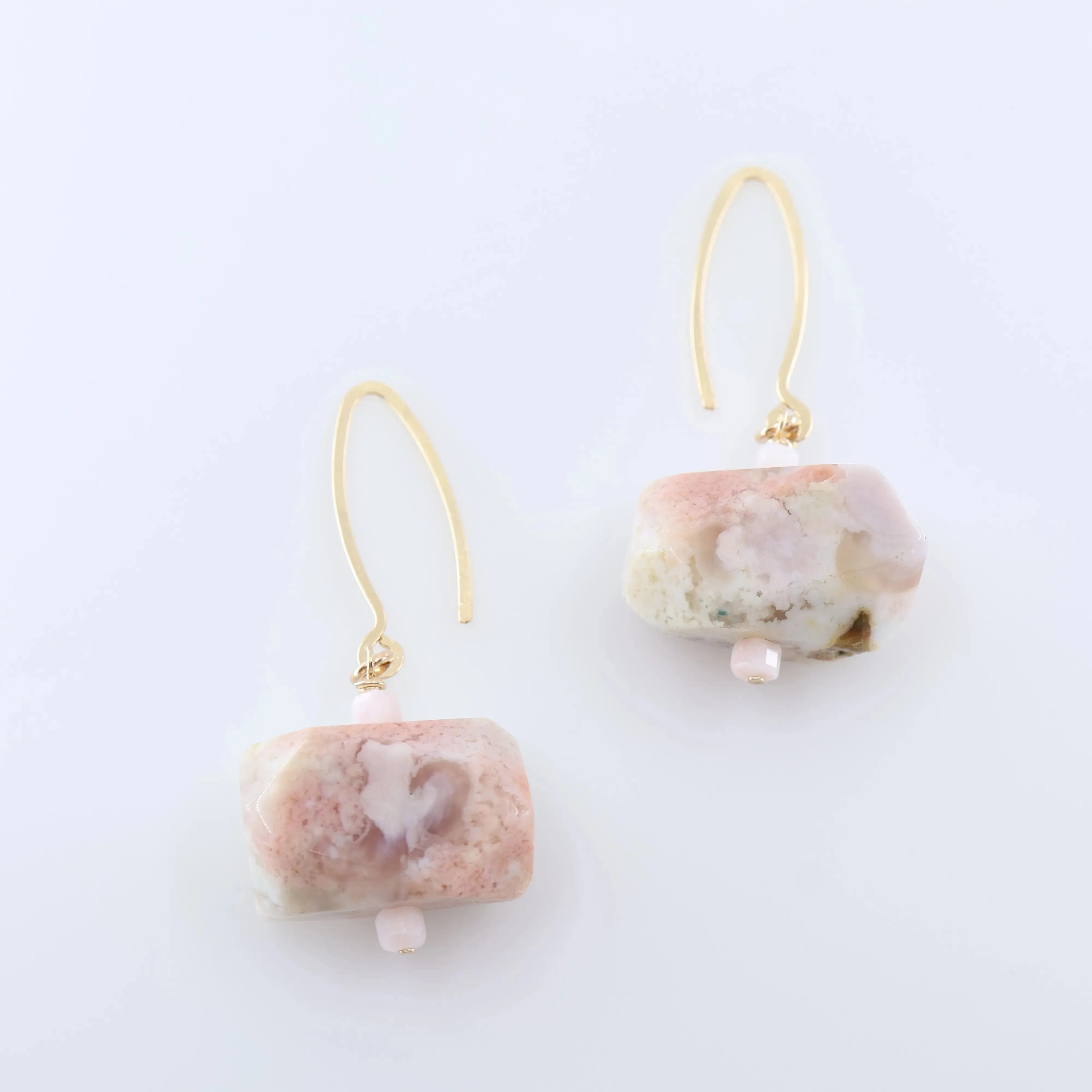 Cherry Blossom Agate Earrings