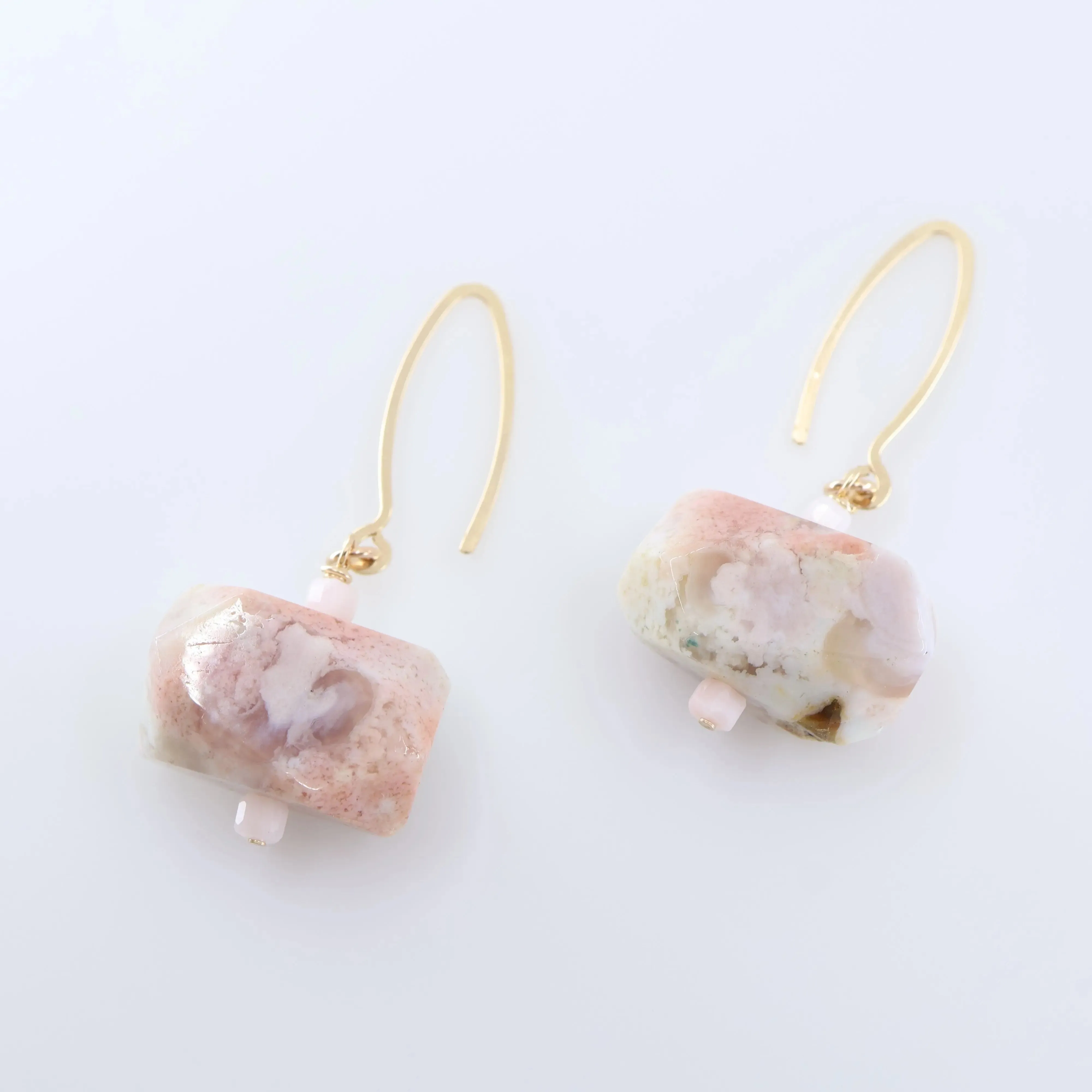 Cherry Blossom Agate Earrings