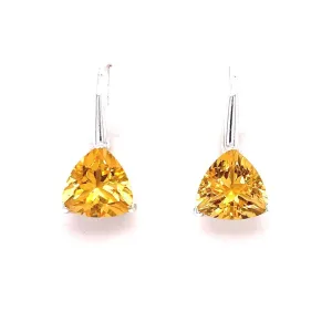 Citrine Sterling Silver Earrings