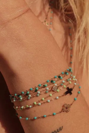 Classic Gigi Bracelet - Turquoise Green 18k Yellow Gold