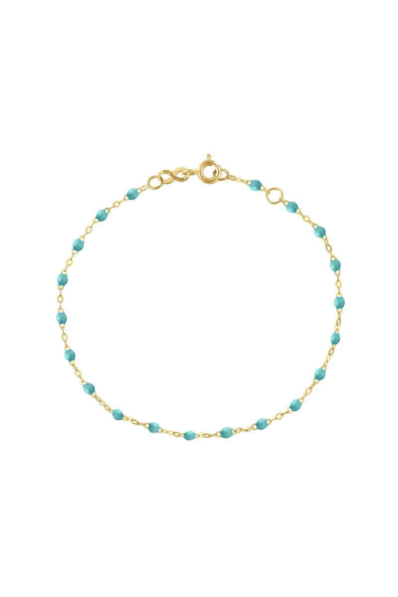 Classic Gigi Bracelet - Turquoise Green 18k Yellow Gold