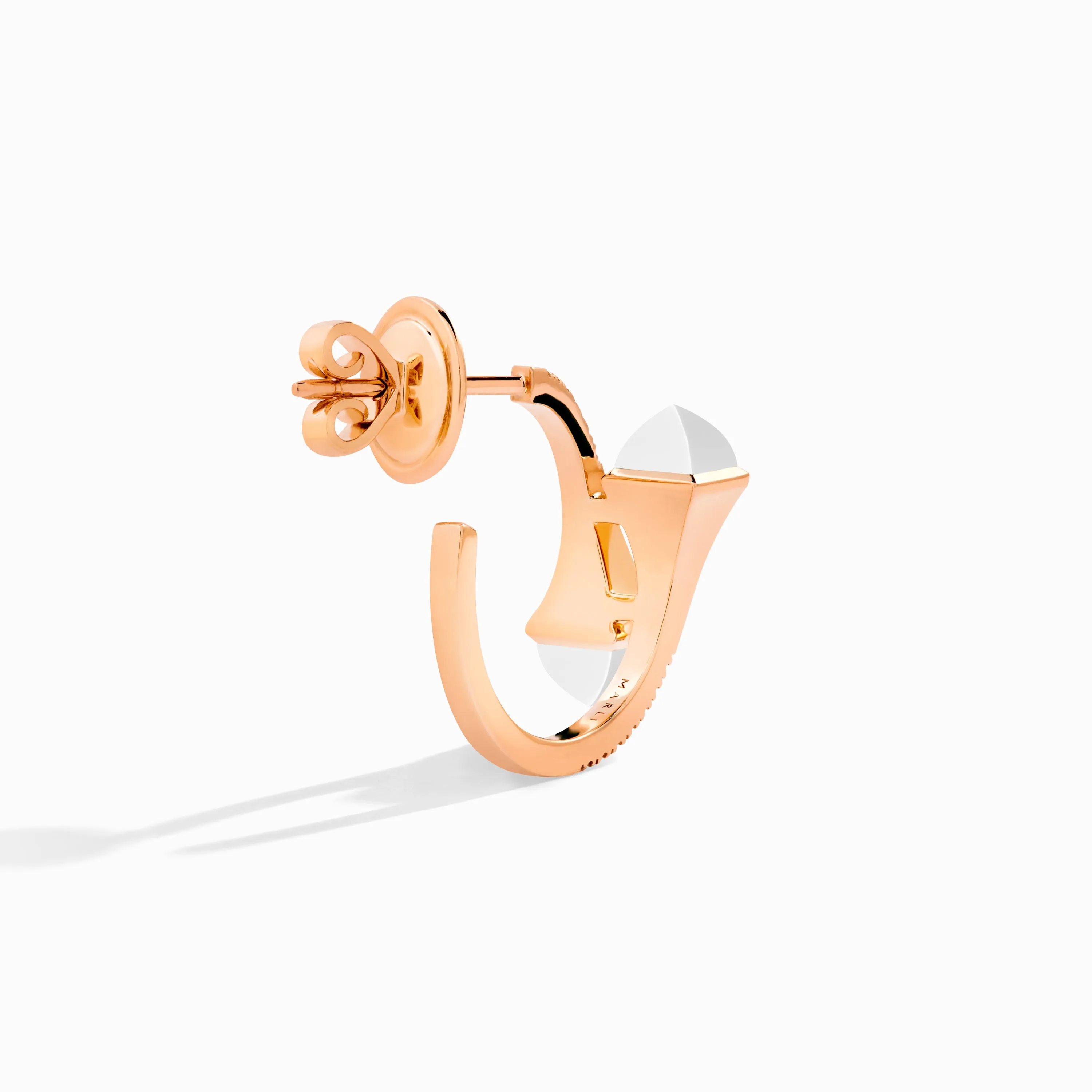 Cleo Diamond Open Hoop Earrings