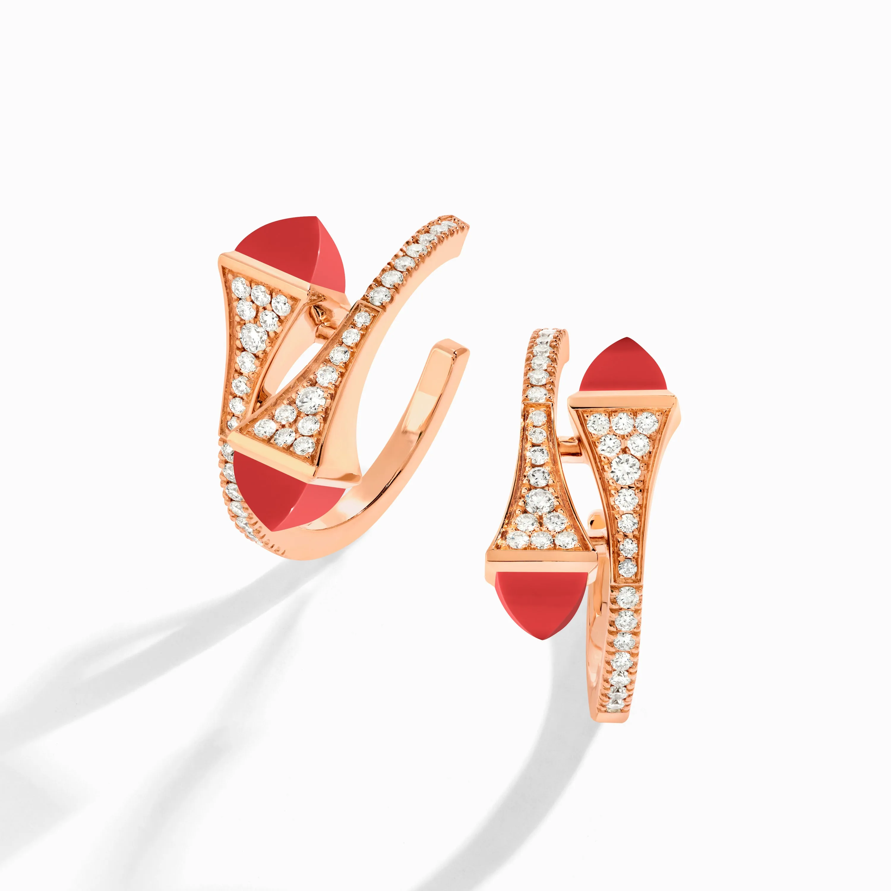 Cleo Diamond Open Hoop Earrings
