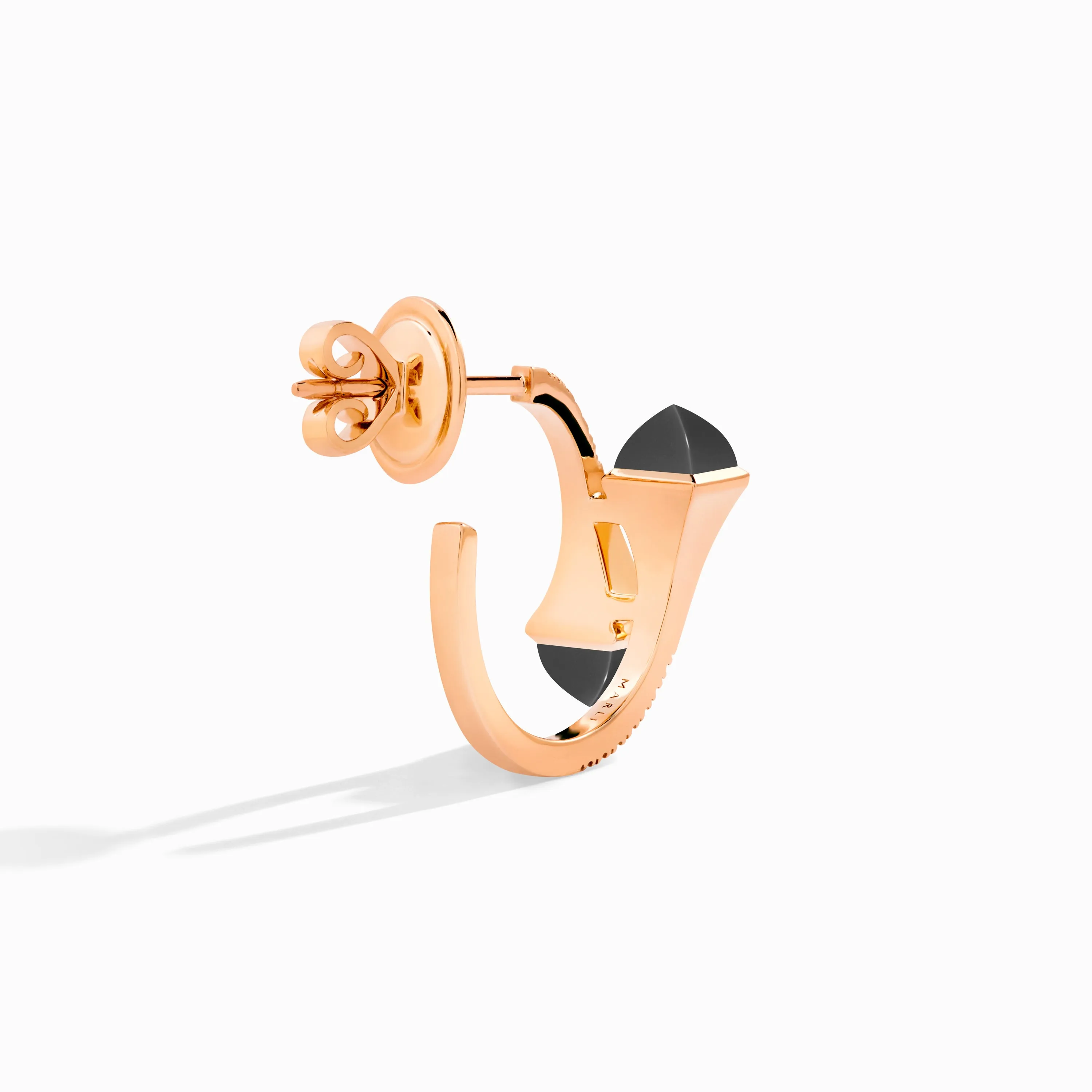 Cleo Diamond Open Hoop Earrings