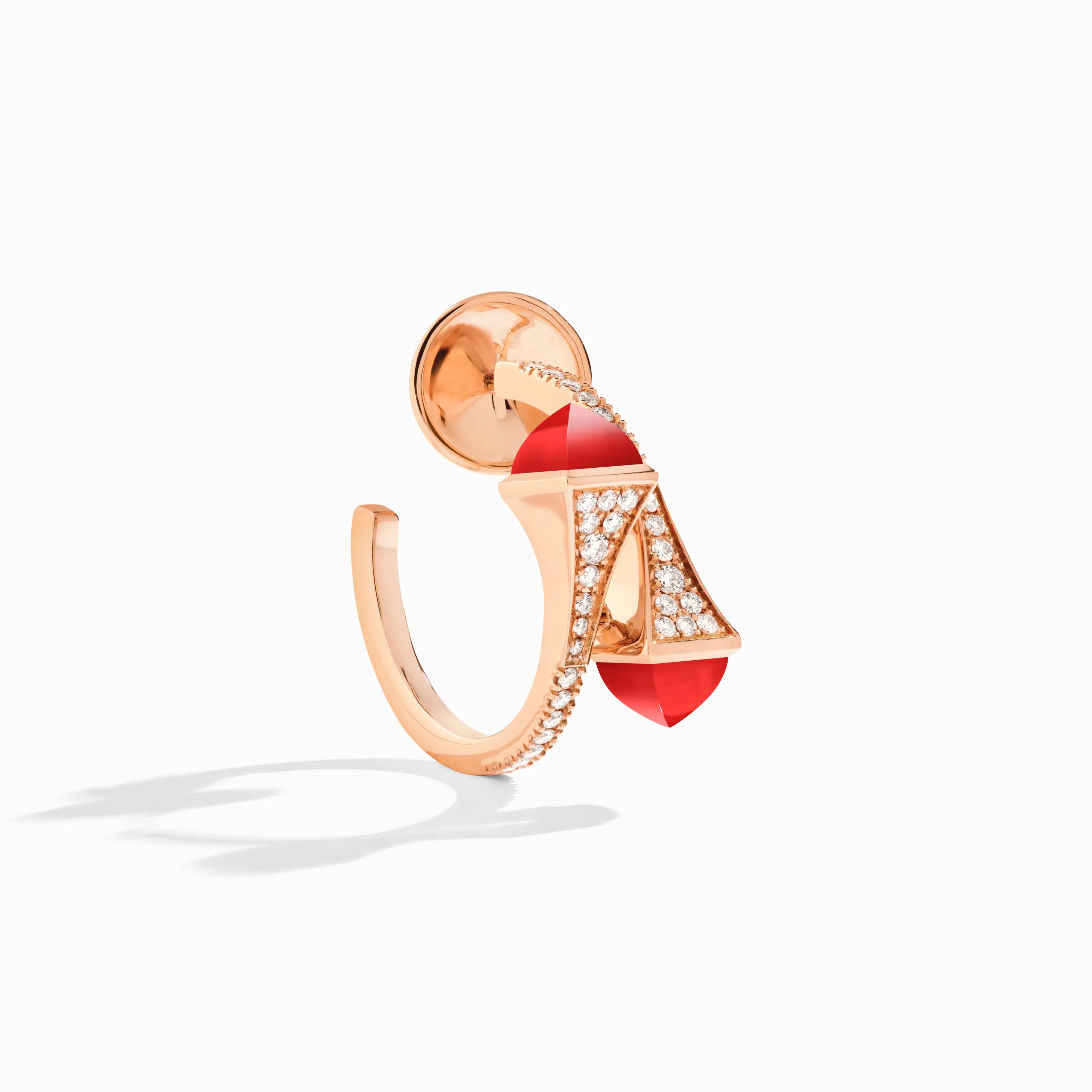 Cleo Diamond Open Hoop Earrings