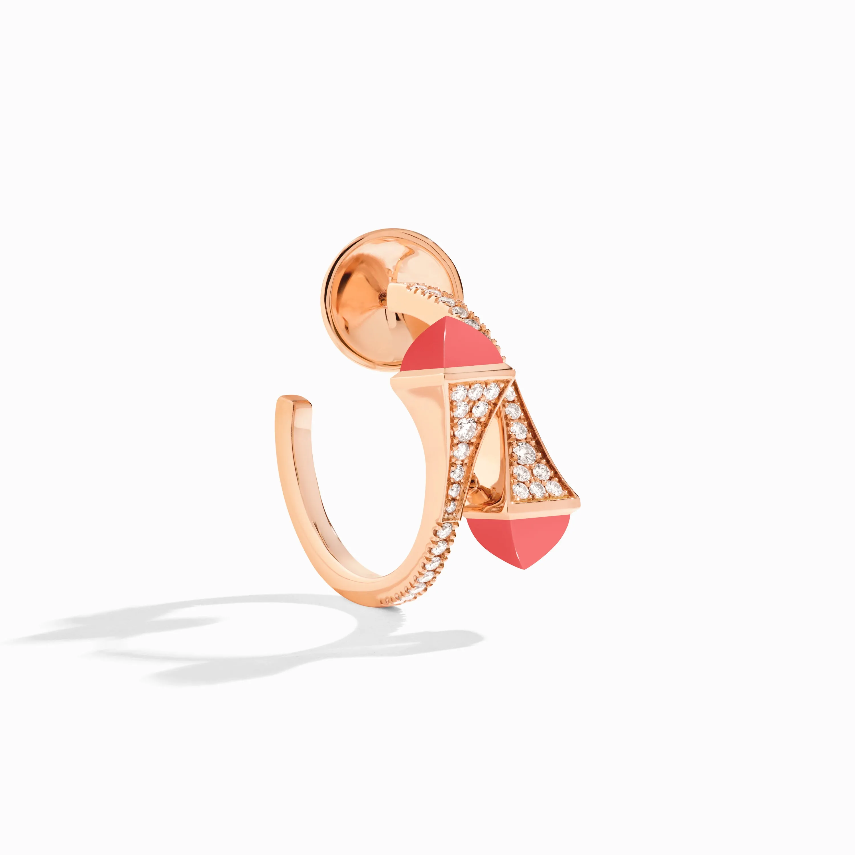 Cleo Diamond Open Hoop Earrings
