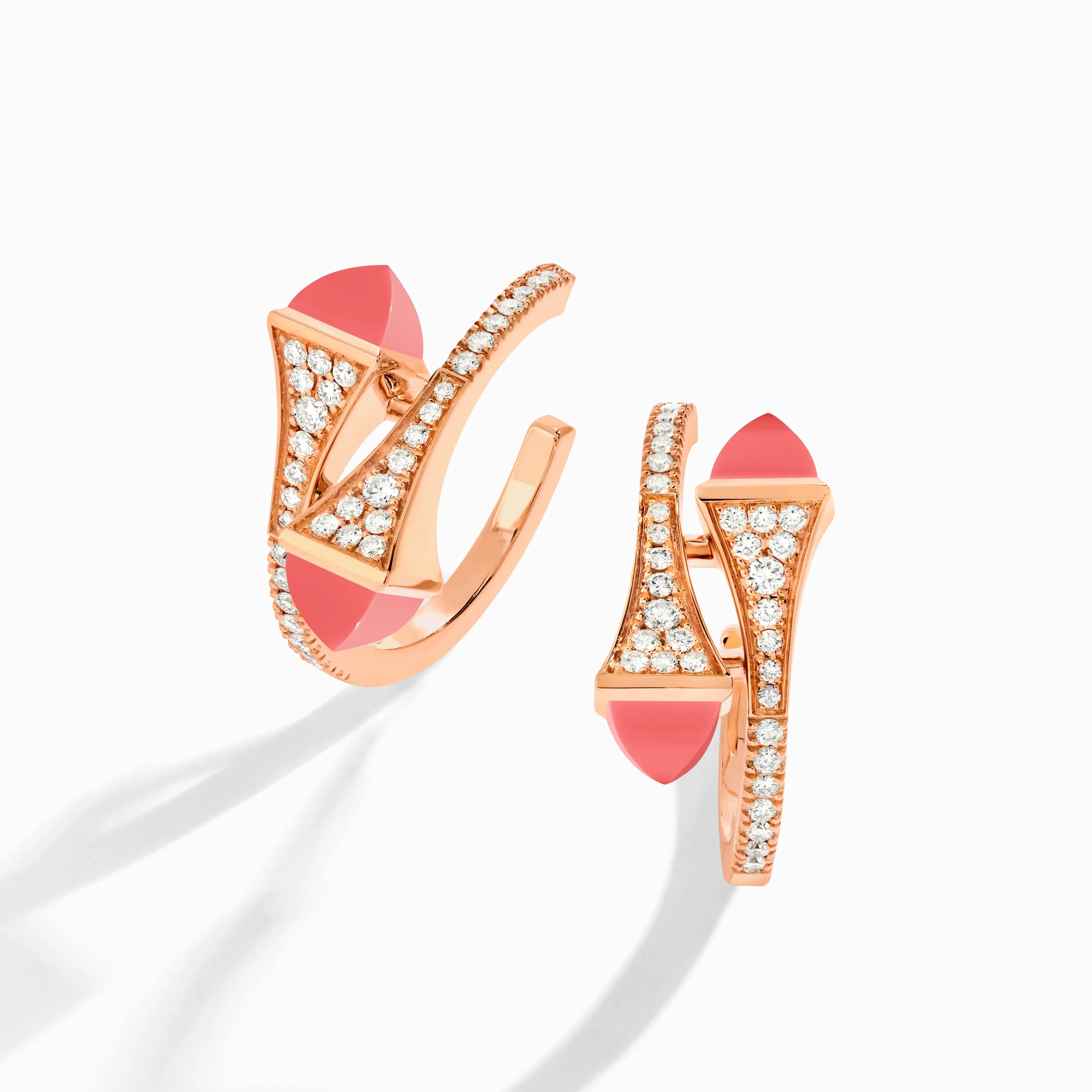 Cleo Diamond Open Hoop Earrings