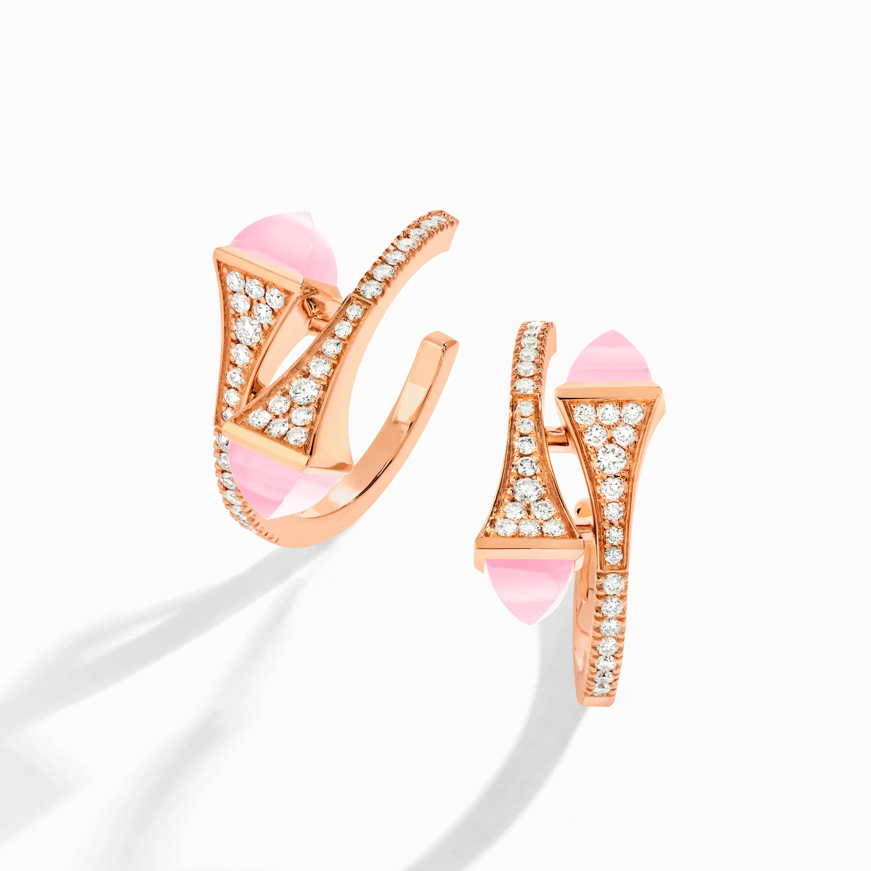 Cleo Diamond Open Hoop Earrings